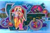 Beautiful Radha Krishna Painting On Canvas HD wall canvas 18L