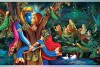 21 Beautiful Radha Krishna Painting On Canvas KR036