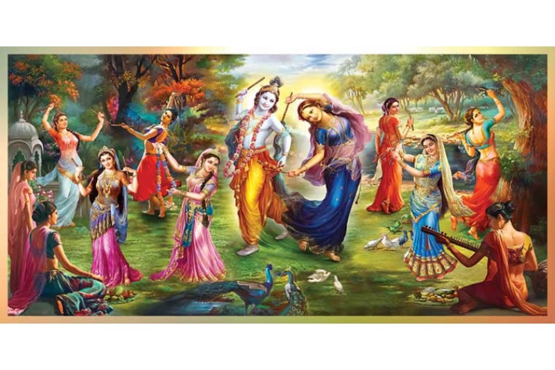 21 Best Radha Krishna Painting On Canvas HD images wall art 3