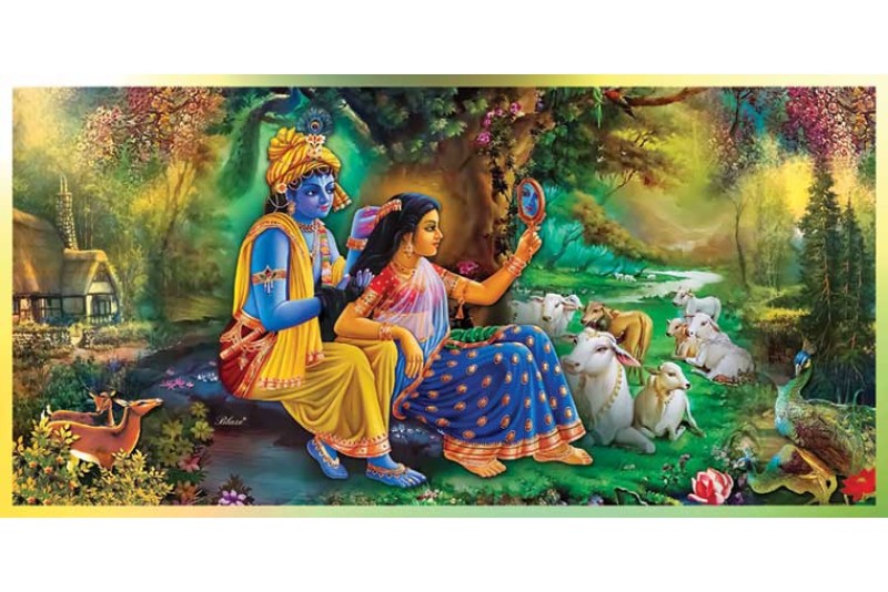 21 Best Radha Krishna Painting On Canvas HD images wall art 1