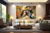 Beautiful Radha Krishna Painting on Canvas Best Of HD 0212