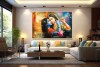 Best Radha Krishna Painting decorative large size canvas 055L