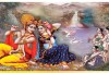 Best Radha Krishna Painting On Canvas HD images wall art 016