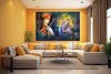 015 Abstract Radha Krishna painting wall canvas home vastu L