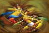 Beautiful radha krishna images painting on canvas ca023