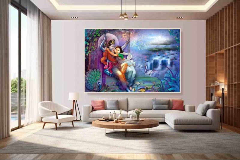 Best Best Traditional Radha Krishna Painting On Canvas