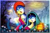 Abstract Radha Krishna Painting Canvas for Living Room