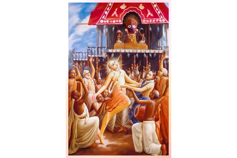Chaitanya Mahaprabhu Lord Caitanya Harinam Canvas Art