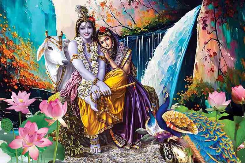 Krishna Images Romantic Radha Krishna Smile Love painting