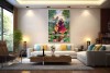 Radha Krishna Devine Love Painting Images Wall Canvas