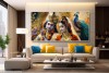 Beautiful Radha Krishna Painting On Canvas HD wall canvas