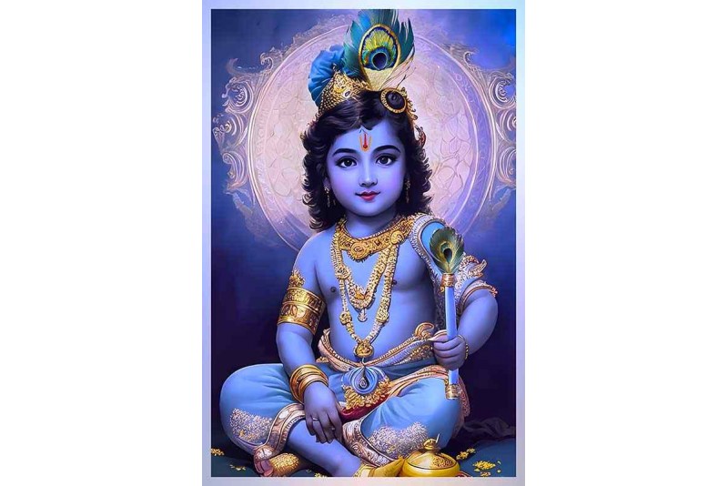 Lord Krishna painting krishna images on canvas