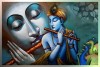 001 Lord Krishna painting| krishna images on canvas L