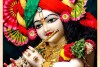 004 Iskcon Lord Krishna photo hd images printed on canvas M