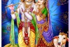lord krishna radha divine love art painting wall canvas 01M