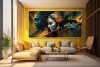 abstract Modern art radha krishna painting wall canvas
