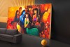 004 Modern art radha krishna painting wall canvas M