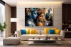 Radha Krishna Love Painting Images Wall Canvas