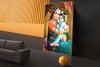 002 yashoda with baby krishna painting on canvas L