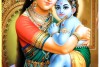 002 yashoda with baby krishna painting on canvas L
