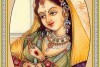 Indian Miniature Painting Rajasthani Lady Princess Portrait 007L