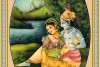 Radha Krishna Rajasthani Miniature Painting 009L