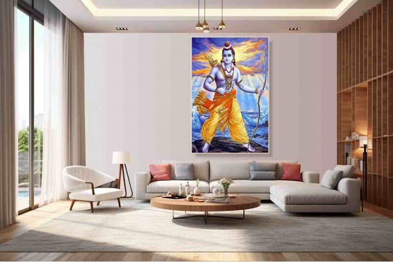 jai-shri ram painting raghupati raghav raja ram Painting on canvas
