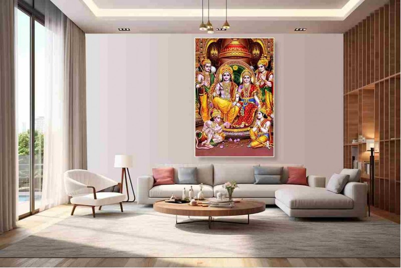 Best ram darbar painting wall canvas large size canvas 06L