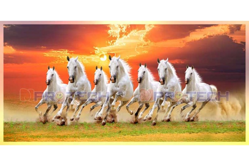 Best 7 running horse painting vastu horses wall canvas S