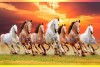 014 Best 7 running horse painting vastu horses wall canvas M