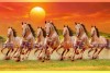 015 Best 7 running horse painting vastu horses wall canvas M