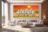 018 Best 7 running horse painting vastu horses wall canvas S