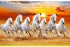 030 Best 7 horse painting seven running horses vastu painting M