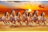 032 Best 7 horse painting seven running horses vastu painting S
