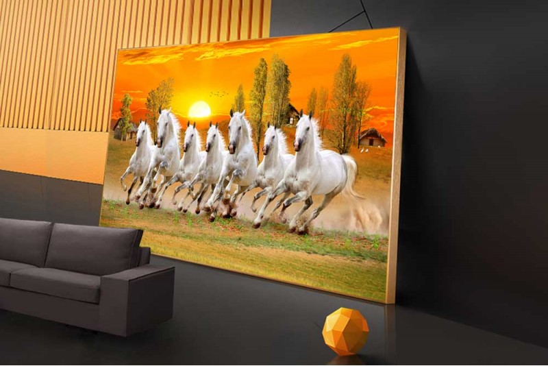 049 Seven horses with rising sun real vastu prosperity Best of21