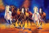 Seven Running Horses Paintings | 2020 best vastu painting L