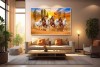 031 best Seven Running Horses Vastu Painting | vastu horses