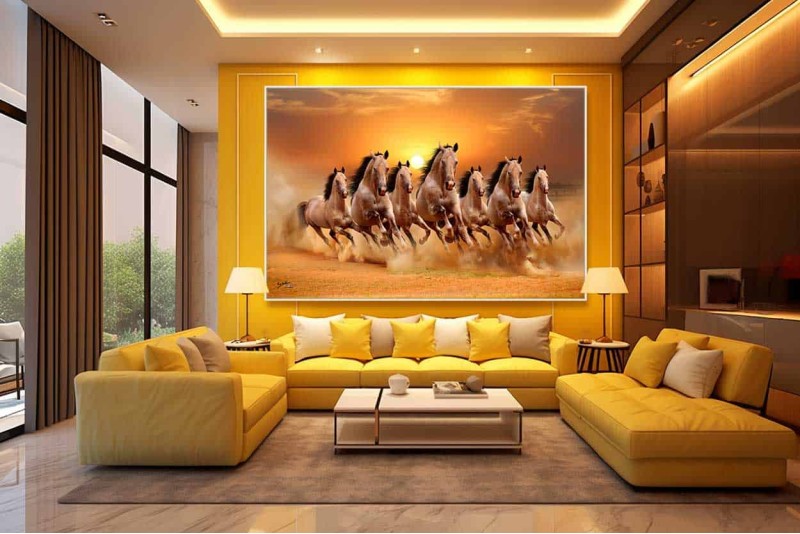 036 7 Running Horses Painting For Your Home best 2020 horses art RL