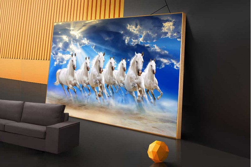 7 horse seven running horses painting for living room vastu