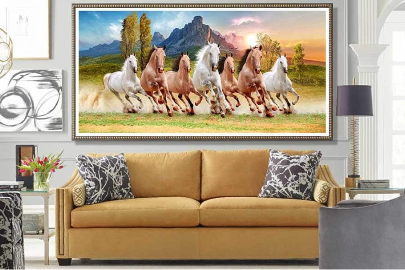 Seven Horses Painting Direction According to Vastu Shastra right