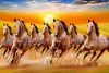 Best seven Running horses painting | 7 horses vastu canvas