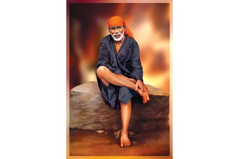 Best Abstract Sai Baba Painting On Canvas Home Decor Wall Canvas