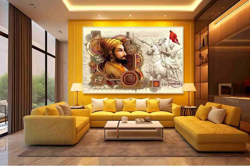 Chatrapati Shivaji Maharaj Painting Original Best of 21 SV14L