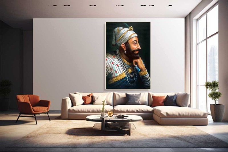 001 Real photo of Shivaji Maharaj, Shivaji Maharaj Painting L