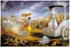 shree krishna arjun in kurukshetra war Painting Canvas 49M