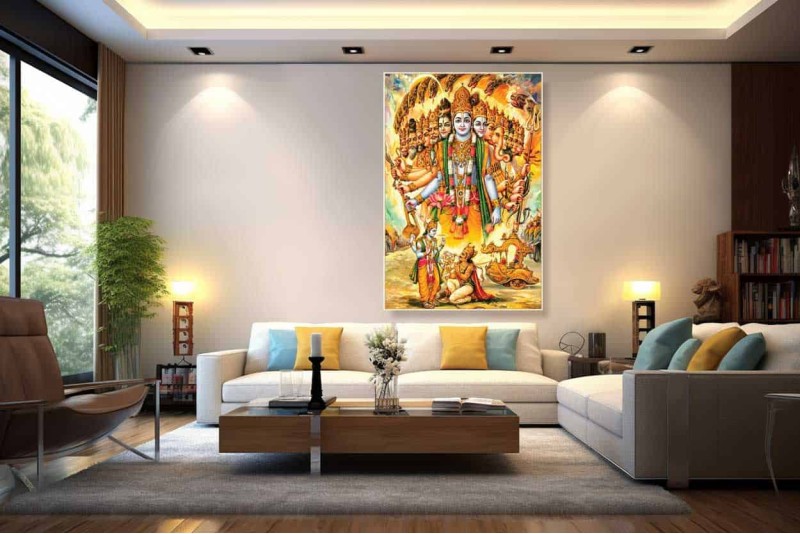 best Sri Krishna arjun painting Krishna Reveals Vishwaroop 1