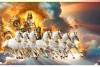 Surya Dev With 7 running Horses Chariot Painting Left L