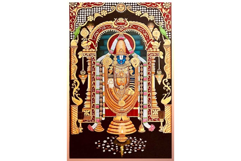 Tirupati Balaji painting-balaji painting on canvas