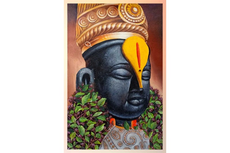 tirupati balaji face painting Vithu mauli painting